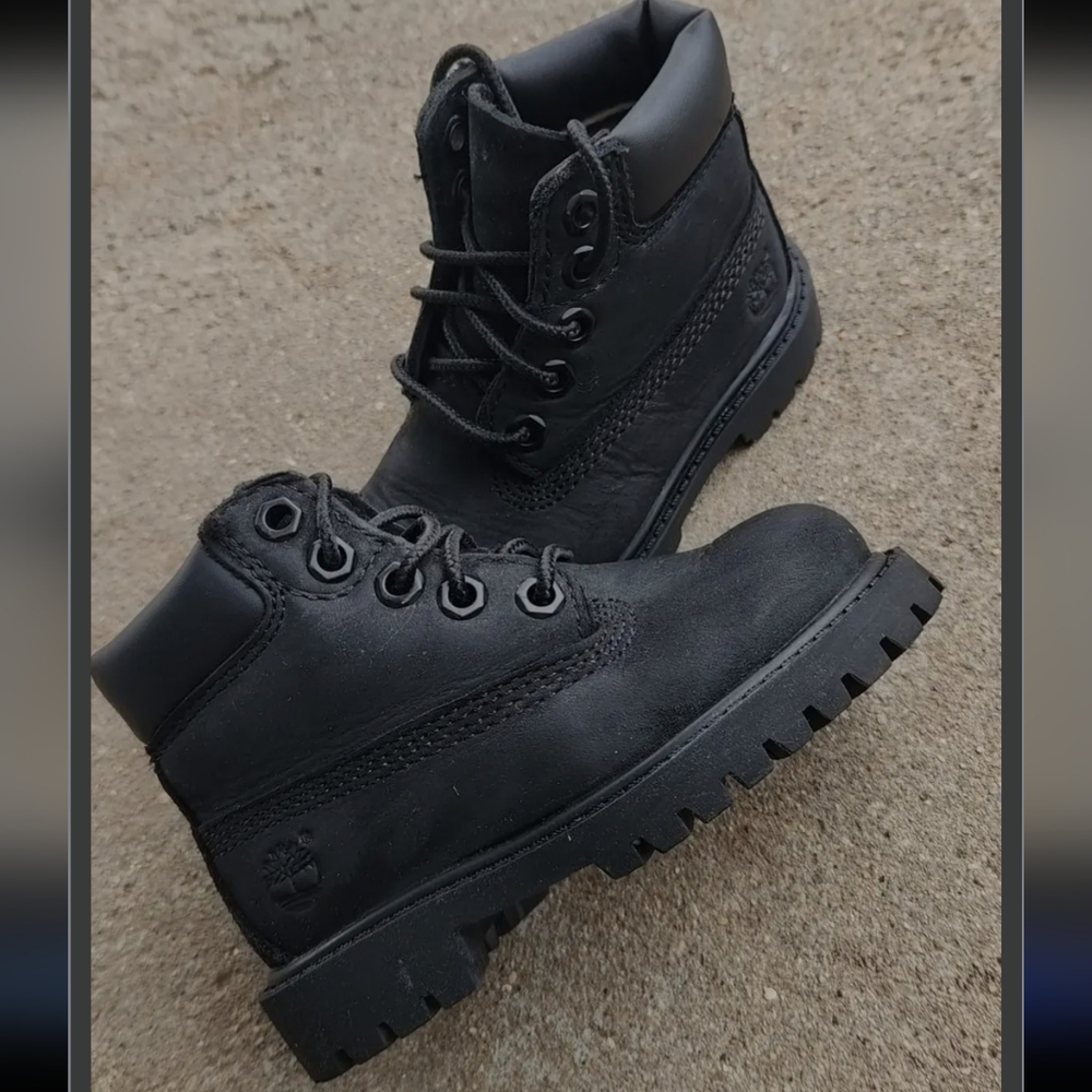 6c black timberland